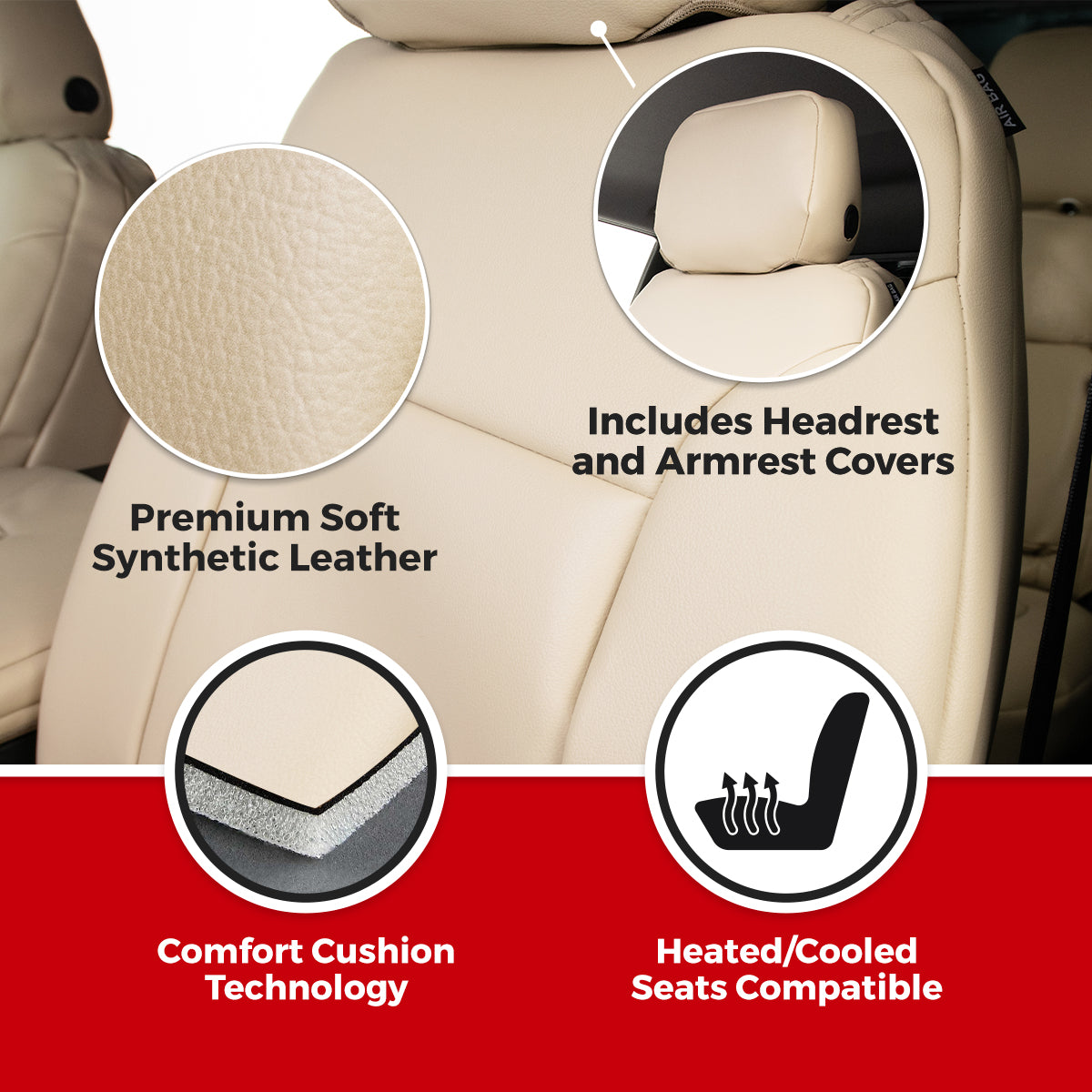 Covercraft 24-26 Toyota Grand Highlander Leatherette PrecisionFit Custom Second Row Seat Covers - GTT4578LTBK