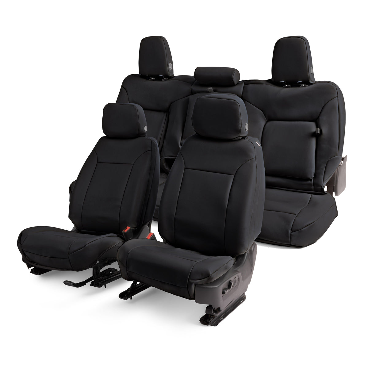 Covercraft 2025 Ford Explorer Leatherette Precision Fit Custom 2nd Row Seat Covers - Black - GTF4495LTBK