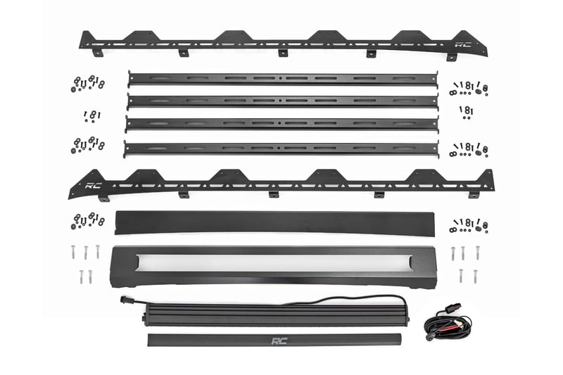 Rough Country - Roof Rack - 40" Black Single Row - Polaris XPEDITION ADV 5 - 93172 for 2024 Polaris Xpedition Adv 5 Northstar