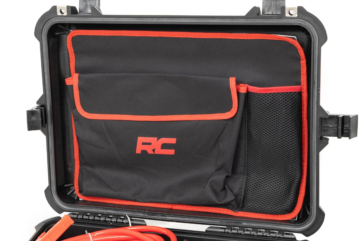 Rough Country - Portable Twin Motor Air Compressor w/Carry Case - 12 Volt - 150PSI - 6.16 CFM - RS208A by Rough Country - ang