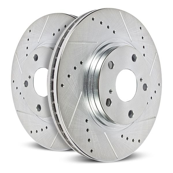 Power Stop 21-23 Chevrolet Express 3500 Rear Drilled & Slotted Rotors - AR82213XPR