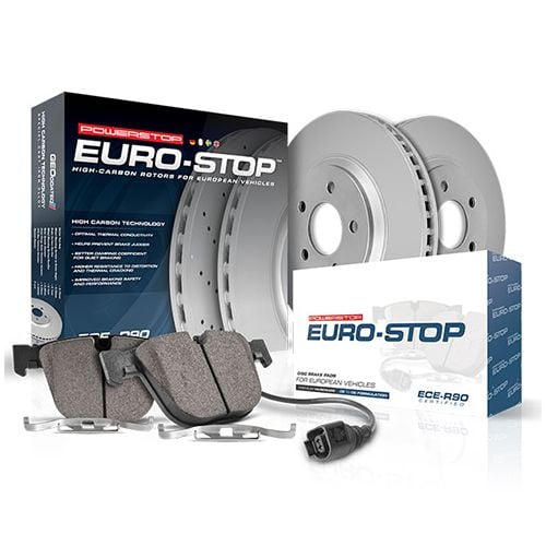 Power Stop 2019 Audi A3 Quattro Front & Rear Euro-Stop Brake Kit - ESK7253
