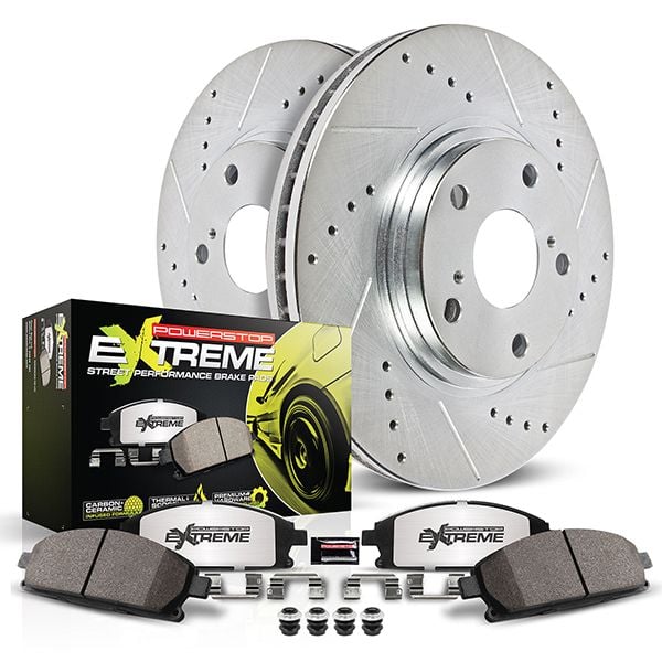Power Stop 12-16 Tesla Model S Front & Rear Z26 Street Warrior Brake Kit - K6797-26