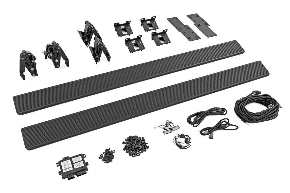 Rough Country - Power Running Boards - HT-Series - Double Cab - Chevy/GMC 1500/2500HD/3500HD (14-18) - ESR51523