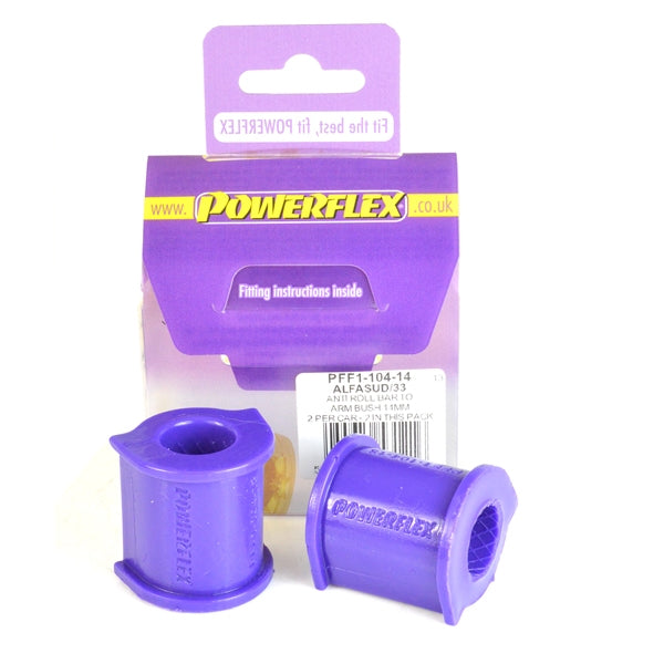 Powerflex - Alfa Romeo Romeo Alfasud, Alfasud Sprint (1971-1989), 33 (1983-1995) Sway Bar to Arm Bushing 14 mm - PFF1-104-14