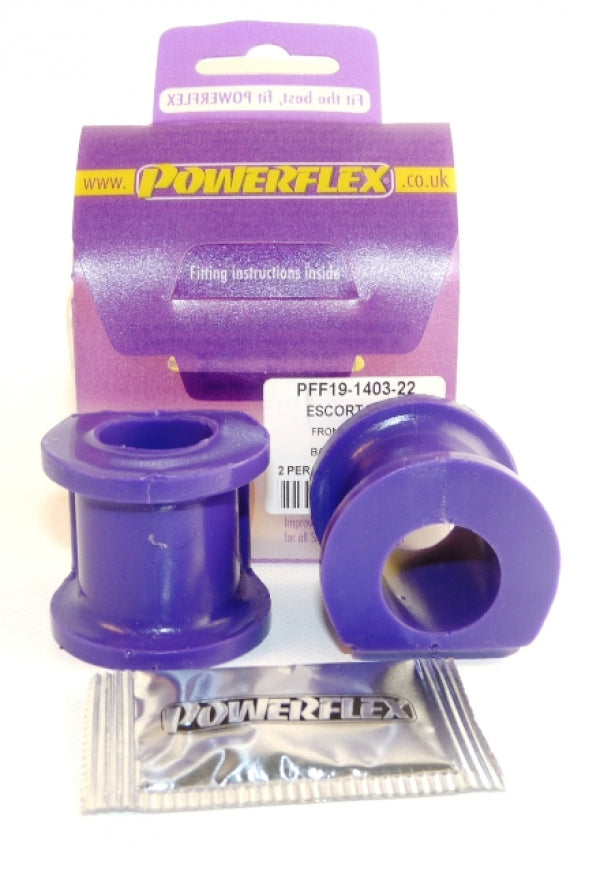 Powerflex - Ford Escort Mk1 / M2 & Ford Capri Front Sway Bar Bushings - 22mm - PFF19-1403-22