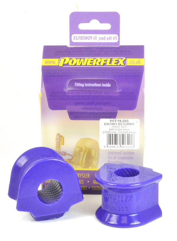 Powerflex - Ford Escort Mk3 & 4 inc XR3i/RS1600i / Orion Mk1 & 2 Front Sway Bar Bushings - 24mm - PFF19-205
