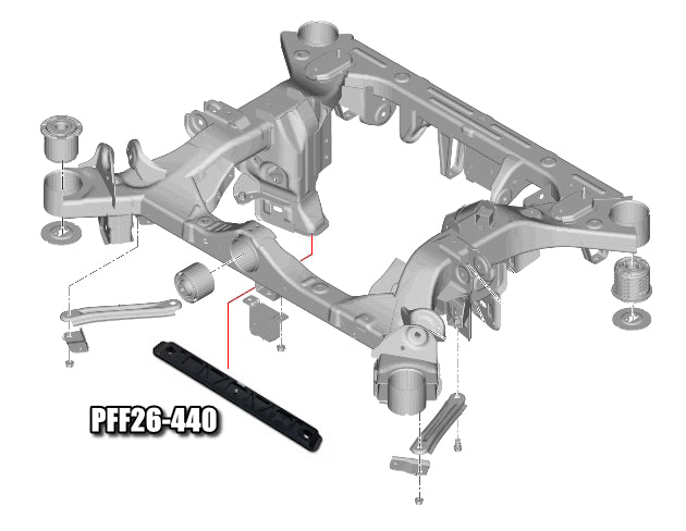 Powerflex - Hyundai Ioniq 5 inc N / Ioniq 6 / Genesis GV60 / Kia EV6 Rear Subframe Brace - PFR26-440