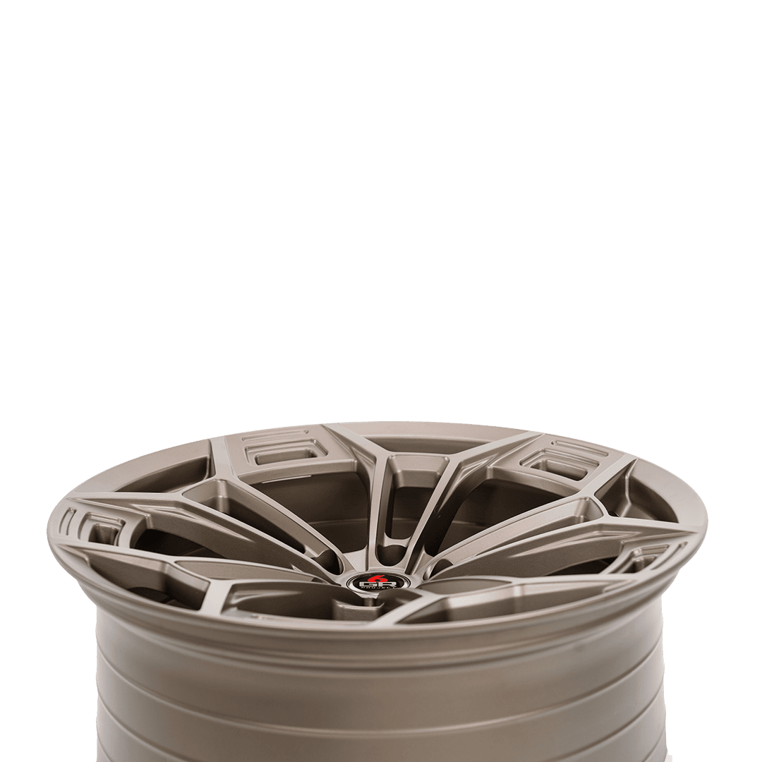 Project 6GR Ten-D Mustang R-Spec GT350 GT350R Spun Forged for 2015-2025 Ford Mustang - angle view