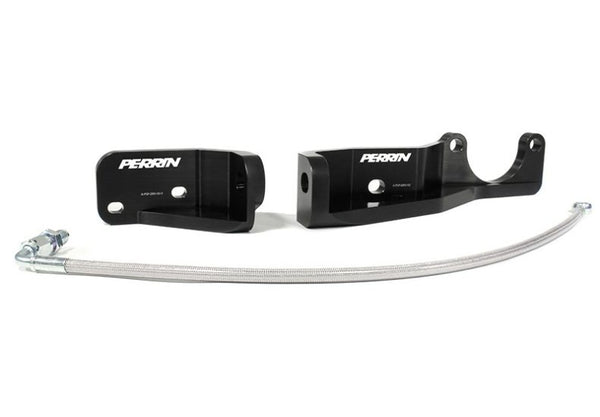 Perrin 15-21 Subaru Impreza WRX / STi Pitch Stop Brace - Black - PSP-DRV-112BK for 2015-2021 Subaru WRX STI - front view
