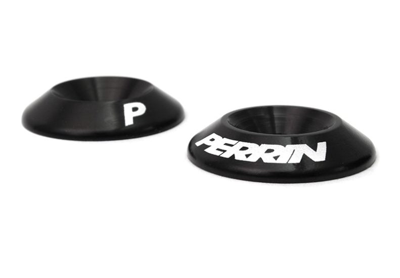 Perrin 15-21 Subaru WRX Engine Cover Lock Down - Black Washers - PSP-ENG-166BK