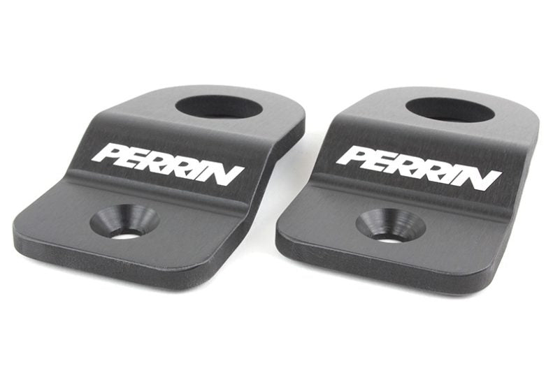 Perrin 08+ Subaru WRX/STi Black Upper Radiator Bracket Set - PSP-ENG-521BK