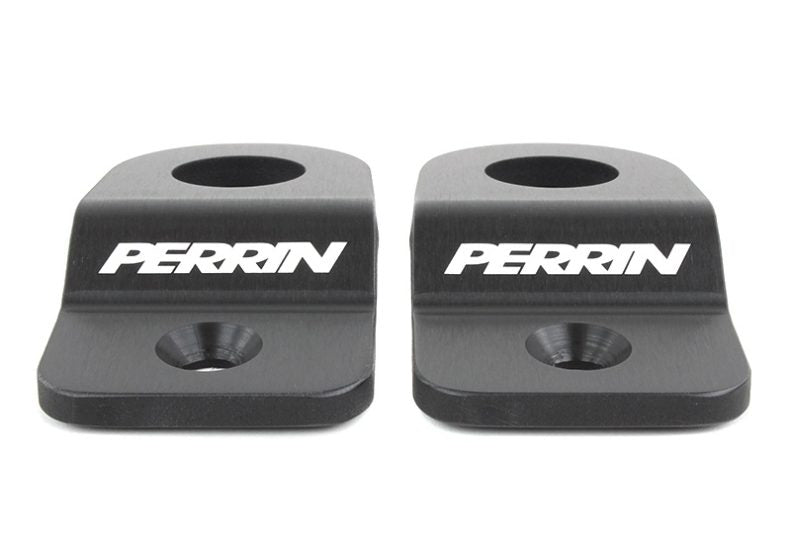 Perrin 08+ Subaru WRX/STi Black Upper Radiator Bracket Set - PSP-ENG-521BK