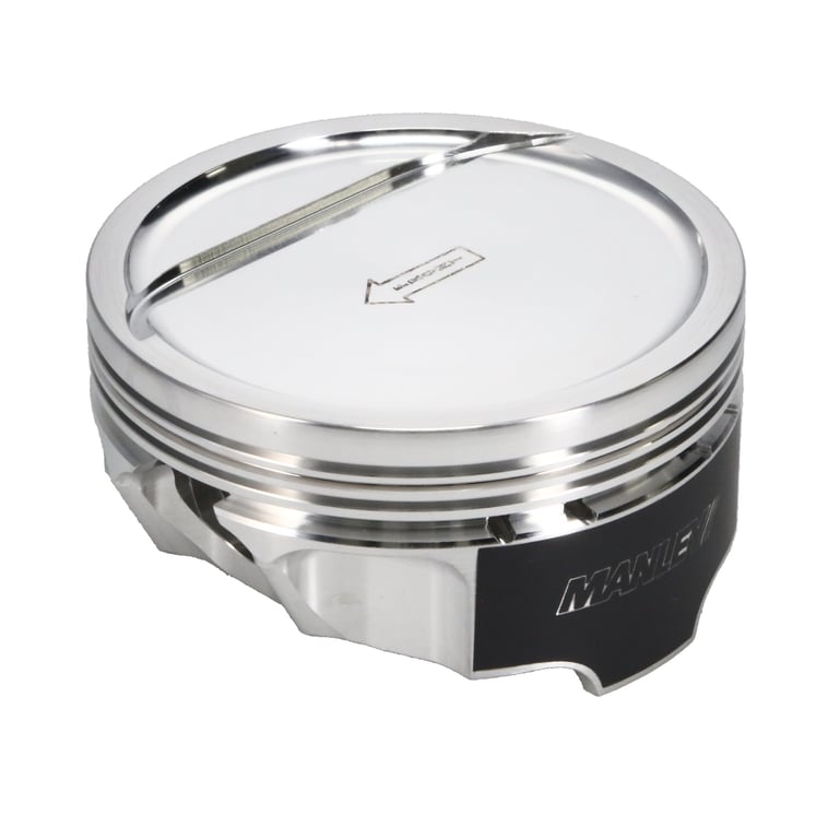 Manley Chevrolet LS Piston Set - 4.125in Bore 1.115in CH, -18.00 CC - 566300C-8