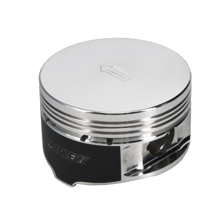 Manley Ford 4.6L/5.4L (3Valve) Flat Top Forged Aluminum 3.572in Bore 0cc Dome Piston Set - 594020C-8