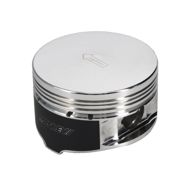 Manley Ford 4.6L/5.4L (3Valve) Flat Top Forged Aluminum 3.572in Bore 0cc Dome Piston Set - 594020C-8
