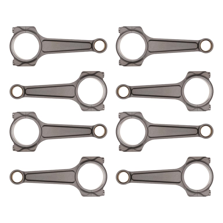 Manley Chevrolet LS Pro Series I-Beam Connecting Rod - 6.100in L - Stock Journal Size (Set of 8) - 14442-8