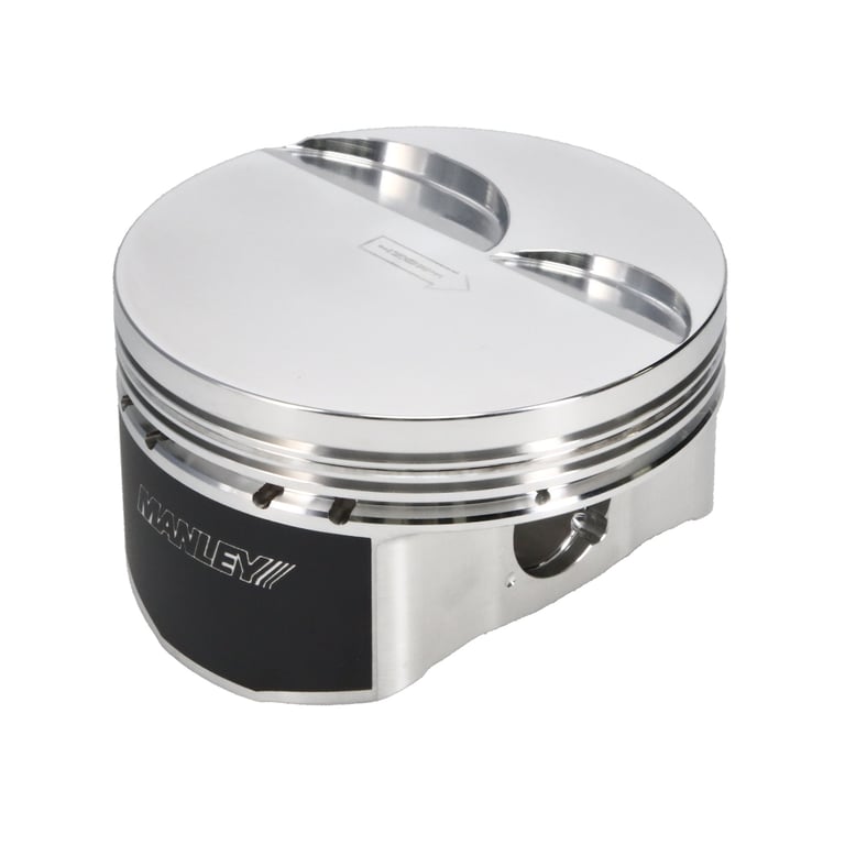Manley Chevrolet LS Piston Set - 4.005in Bore 1.304in CH, -4.00 CC - 592505CE-8
