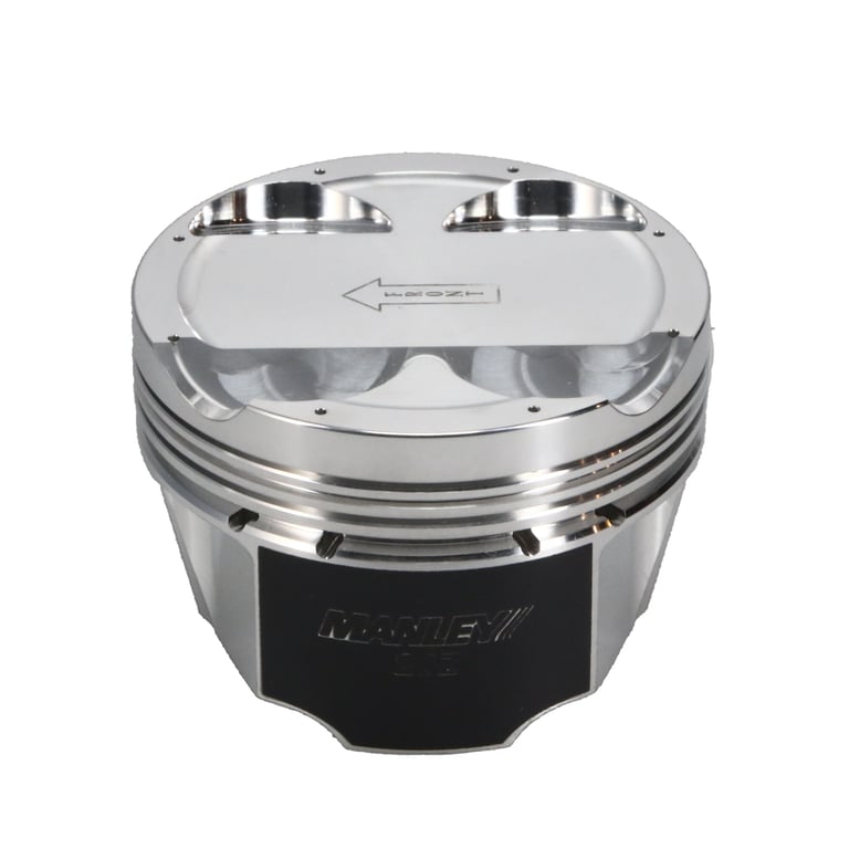 Manley Toyota 2JZGTE 94mm Stroke 87.00mm Bore -6cc Dish 10:1 CR Turbo Tuff Piston Set w/ Rings - 629310CE-6