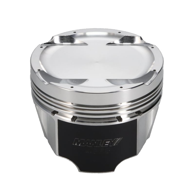 Manley Mitsubishi 4G63/4G63T EVO VIII/IX 85mmSTD -2.5cc Dish Platinum Lightweight Piston Set w/Rings - 606400CE-4