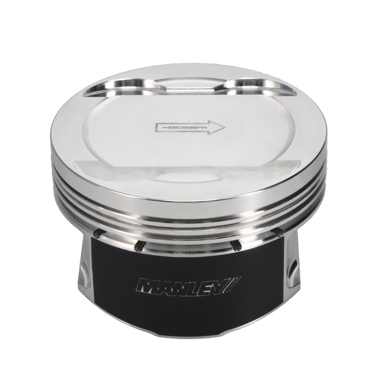 Manley Ford 3.7L Cyclone V6 3.76in Bore 9.5:1 Comp Ratio -5.0cc Dish Platinum Piston Set - Set of 6 - 599500C-6