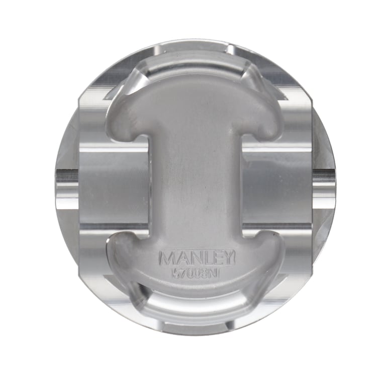 Manley Ford 3.7L Cyclone 3.770in Bore 1.239in Comp Height -5.0cc Dish Piston Set - 599510C-6