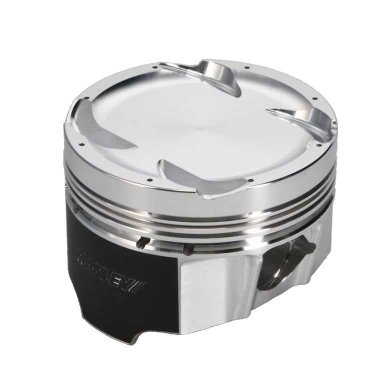 Manley Mitsubishi Evo VIII/IX 4G63/4G63T 85.5mm Bore 8.5:1 Comp Ratio -12.1cc Dish T/T Piston Set - 606305CE-4