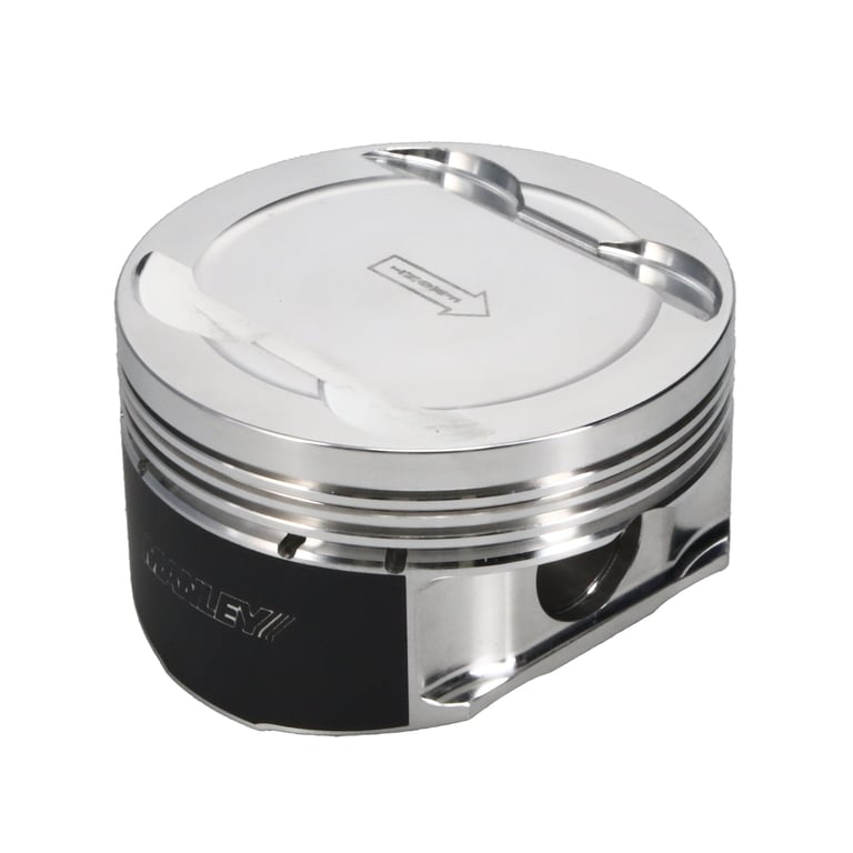 Manley Ford 3.7L Cyclone V6 3.76in Bore 9.5:1 Comp Ratio -5.0cc Dish Platinum Piston Set - Set of 6 - 599500C-6