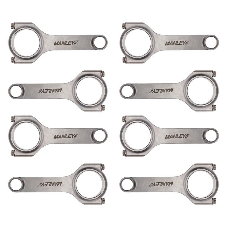 Manley Chrysler 6.1L Hemi ARP 2000 2.125in Bore .930in Pin H Beam Connecting Rod Set - 14057R-8