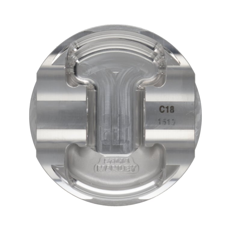 Manley Nissan GT-R 3.8L VR38DETT 99mm Bore 9.8:1 CR -2cc Dish Extreme Duty Piston Set w/ Rings - 634010CE-6