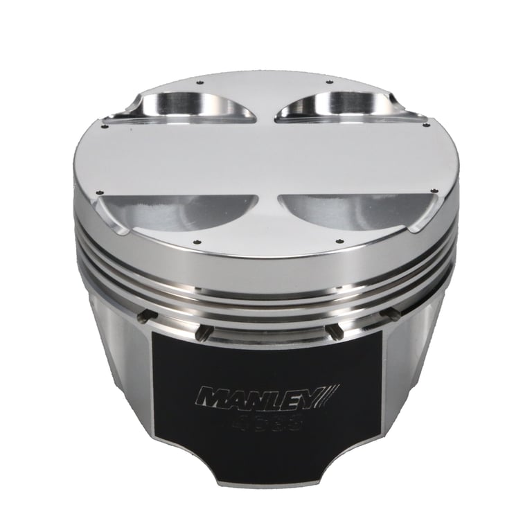 Manley Mitsubishi 4G63/4G63T EVO VIII/IX 85.5mm Bore 10.0:1 Comp Flat Top Pistons w/Rings (ED) - 606405CE-4