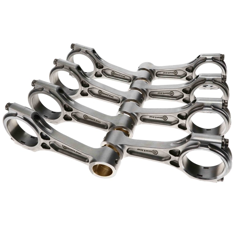 BoostLine 01-10 (11-12 LML) GM Duramax 6.6L Diesel 6.418in Connecting Rod Kit Tapered Pin End - GM6418-358