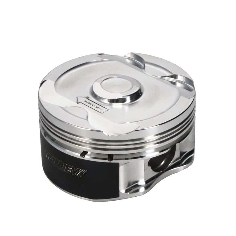 Manley 2018+ Ford Coyote 5.0L DOHC -6cc Dish 3.700in Bore 10:1 CR Platinum Piston Set - 595738C-8