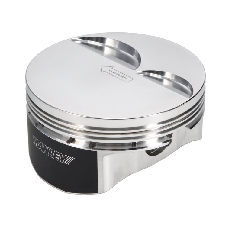 Manley Chevrolet LS Piston Set - 4.075in Bore 1.115in CH, -4.00 CC - 592675CE-8