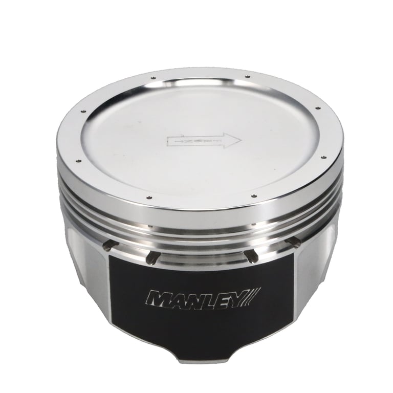 Manley 4.6L Ford Modular (2/4 Valve) 3.552in Bore 1.2in CD 11cc Turbo Tuff Dish Pistons - Set of 8 - 567100CE-8