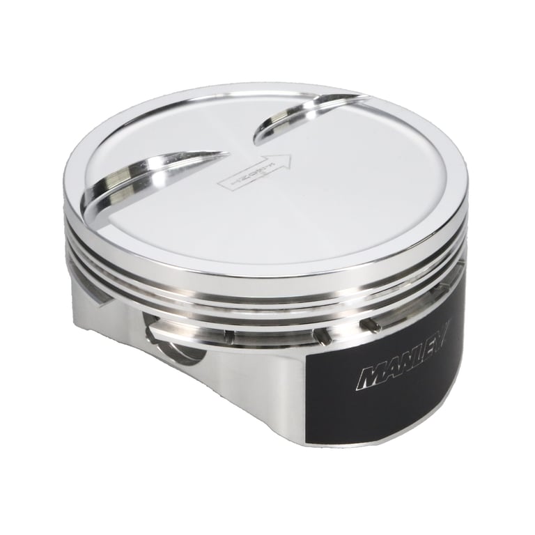Manley Chevrolet LS Piston Set - 4.070in Bore 1.115in CH, -10.00 CC - 592770CE-8