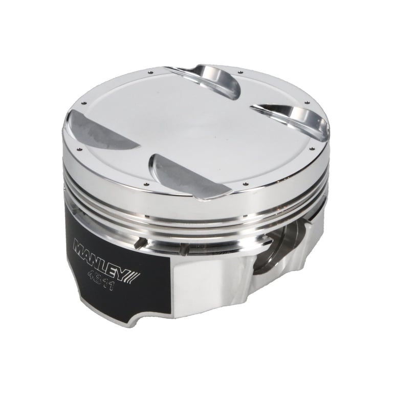 Manley Mitsubishi 4B11 86.5mm Bore 10.0:1 CR -3.5cc Dish Turbo Tuff Piston Set w/ Rings - 624305CE-4