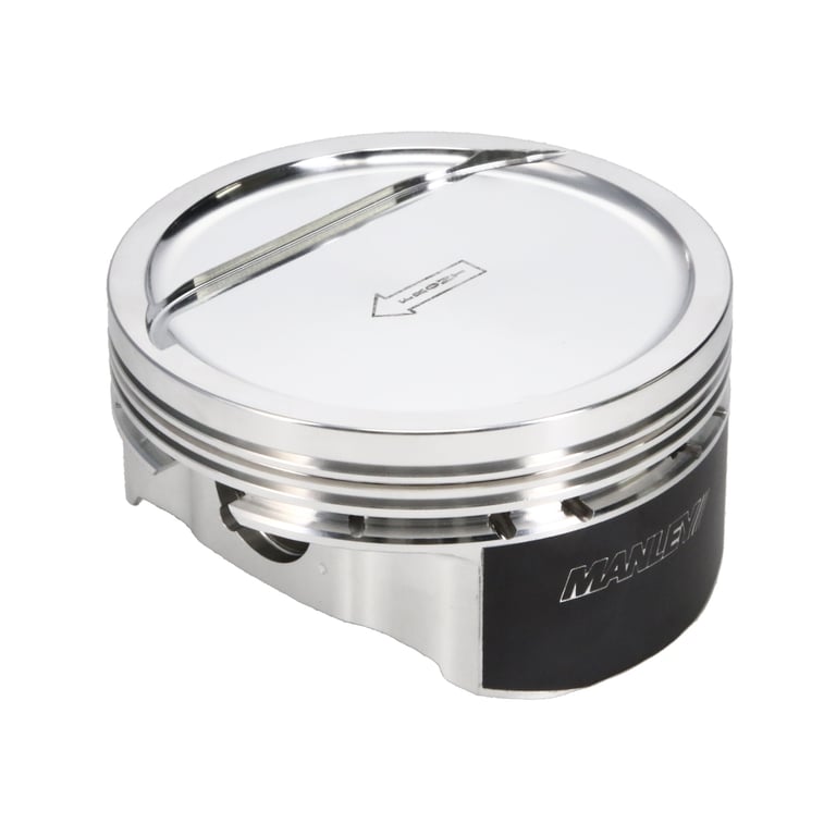 Manley Small Block Chevrolet LS Series 4.130in Bore 1.115in Comp -18cc Dish Piston Set -E/D - 596305CE-8