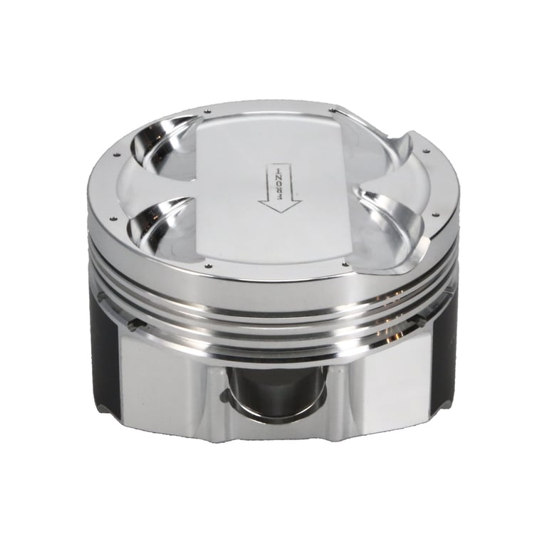 Manley Toyota 2JZGTE 86.5mm Bore +.5mm Oversize -1cc Dome 10:1 CR Turbo Tuff Piston Set w/ Rings - 609305CE-6
