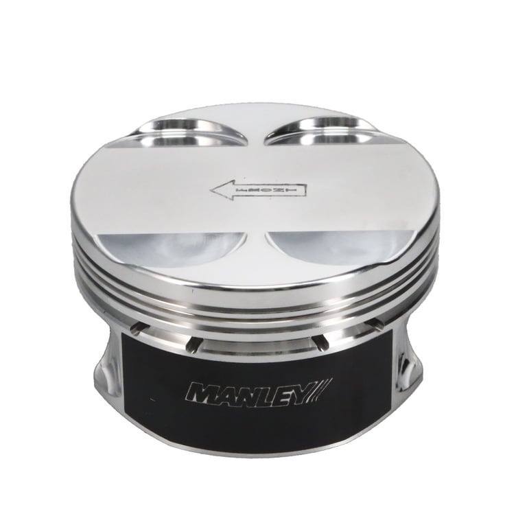 Manley 5.0L Coyote 3.700in Bore 1.165in CD -2.5cc Flat Top Platinum Series Piston Set - Set of 8 - 598470C-8