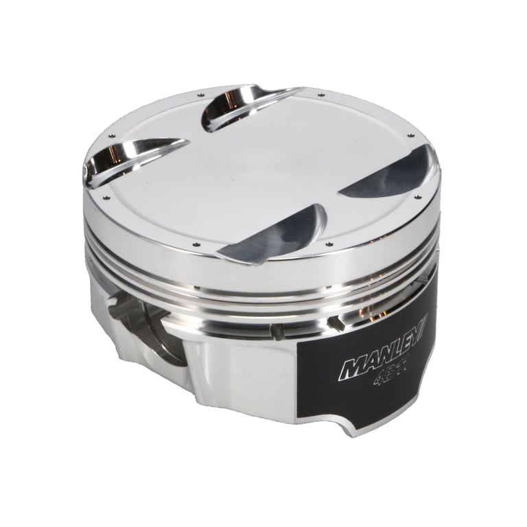 Manley Mitsubishi 4B11 86.5mm Bore 10.0:1 CR -3.5cc Dish Turbo Tuff Piston Set w/ Rings - 624305CE-4