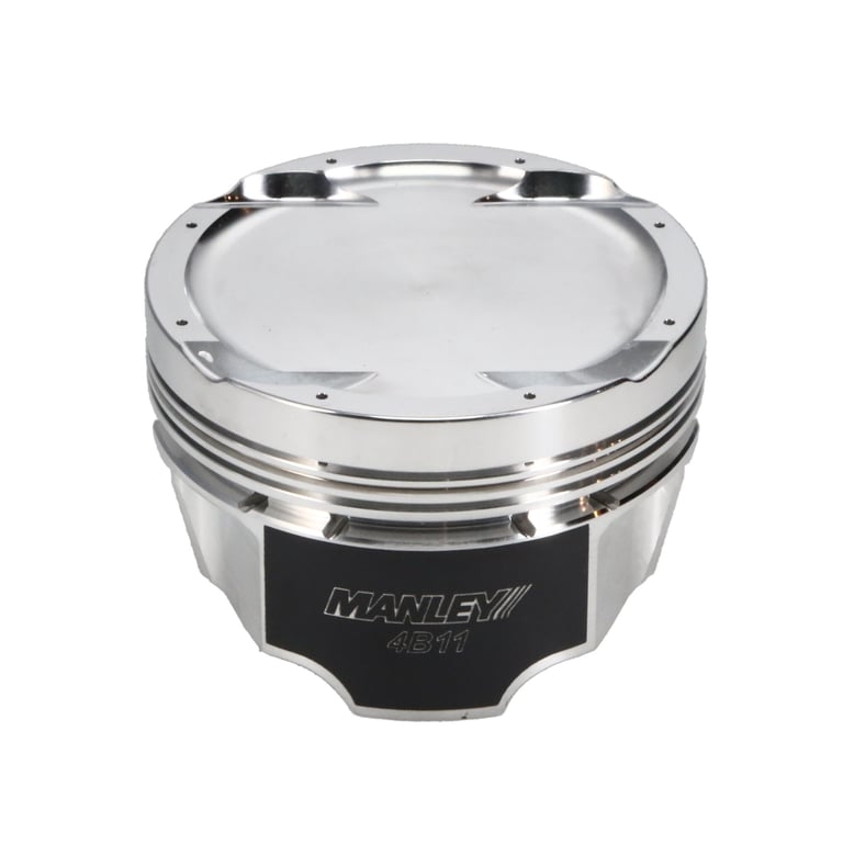 Manley 08+ Mitsubishi 4B11T 86mm STD -11cc Dome 9.0:1 CR Turbo Tuff Series Piston Set w/ Rings - 624200CE-4