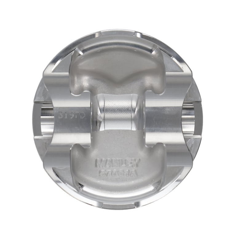 Manley Chevrolet Small Block Piston Set - 4.155in Bore 1.000in CH, 4.00 CC - 593830-8