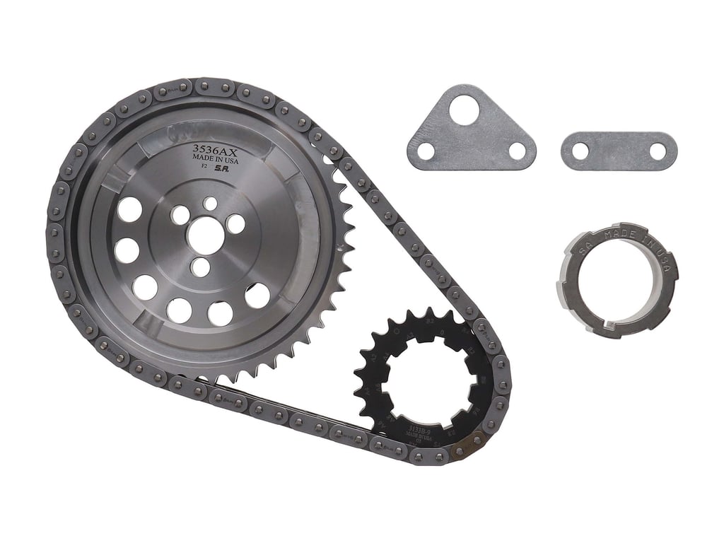 Manley SB Chevy LS-1 Billet w/ Torrington Bearing & 9 Keyway Crankshaft Sprocket Kit (w/ 3-Bolt Cam) - 73236