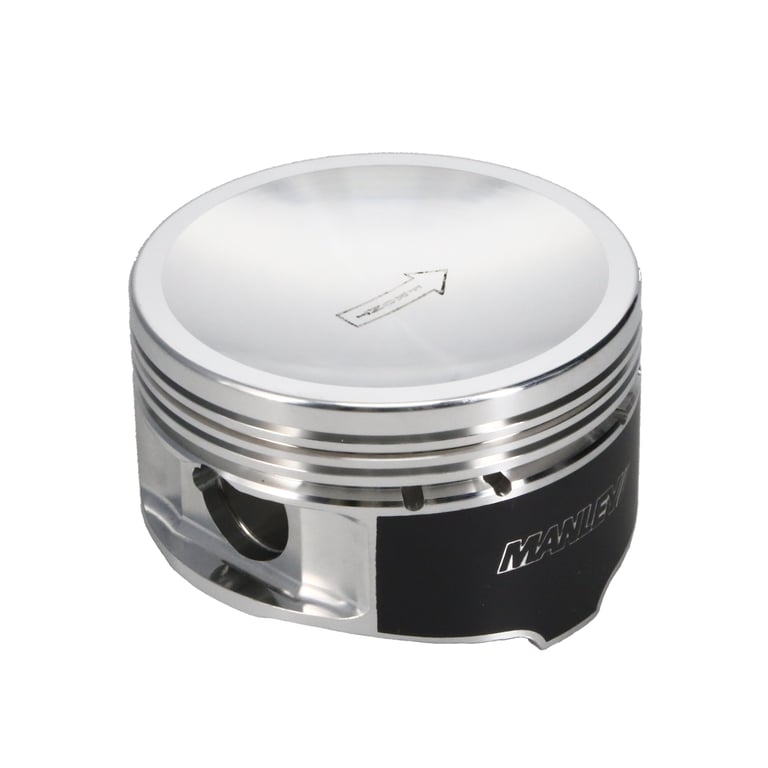 Manley 5.4L Ford Modular -18cc Spherical Dish 3.572in Bore 1.22in CD Extreme Duty Pistons - Set of 8 - 594220CE-8