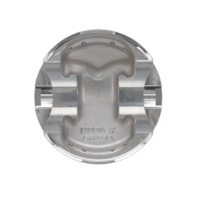 Manley Chevrolet Small Block Piston Set - 4.060in Bore 1.280in CH, -4.00 CC - 591760-8