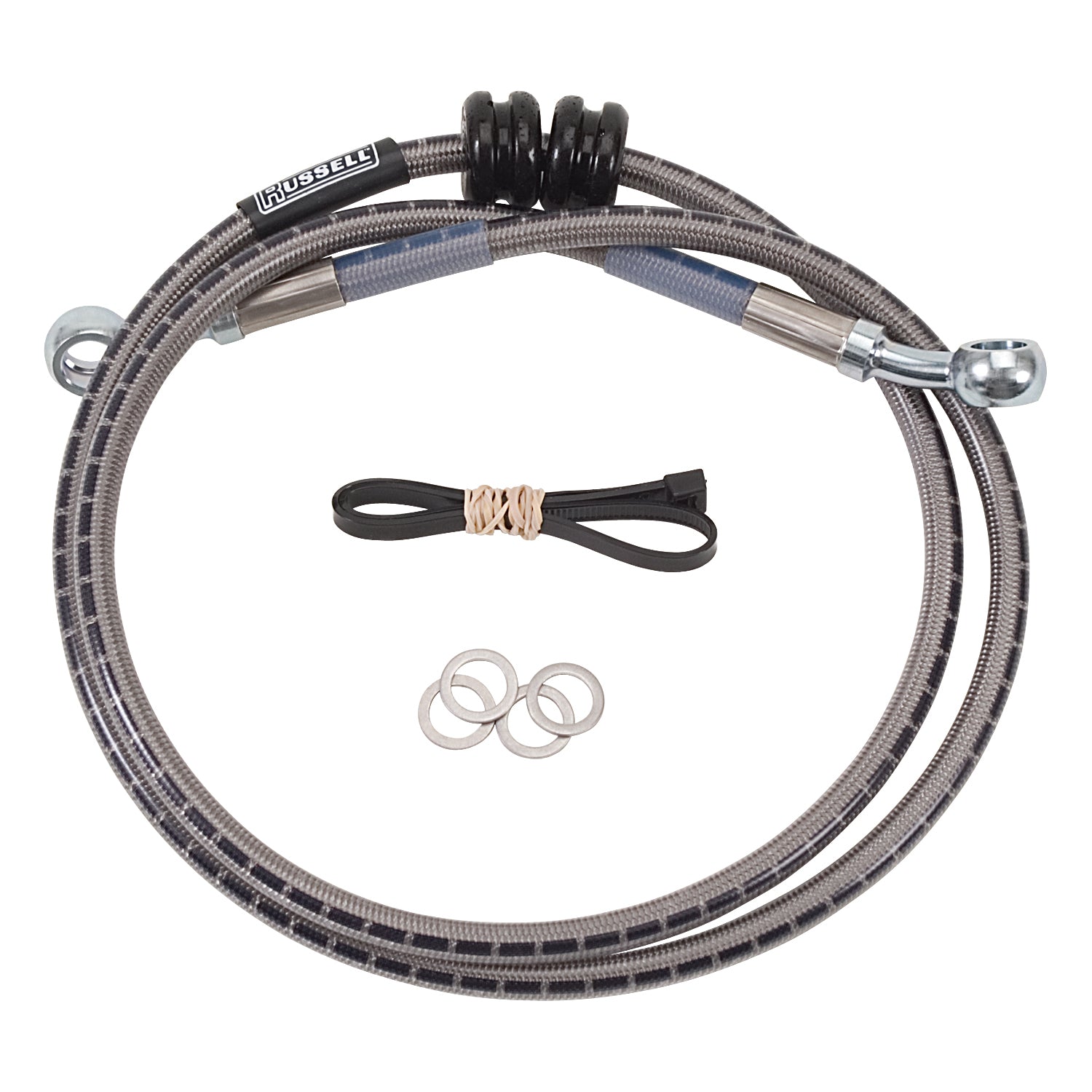 Russell 08-11 Suzuki GSX1300R Hayabusa Cycleflex Two-Line Racer Clutch Hose Kit - R08490S