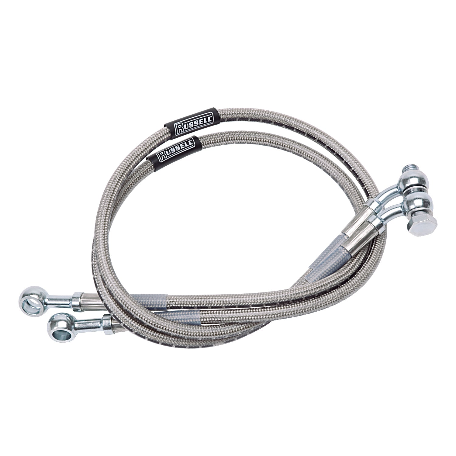 Russell 04-07 Honda CBR1000RR Cycleflex Two-Line Racer Brake Hose Kit - Front - R09380