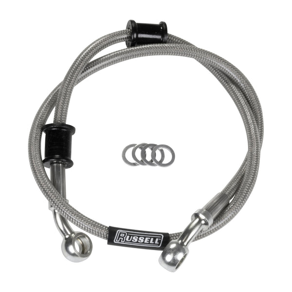Russell 06-09 Honda TRX450R +3in Cycleflex Sport ATV Brake Hose Kit - Rear - R09398