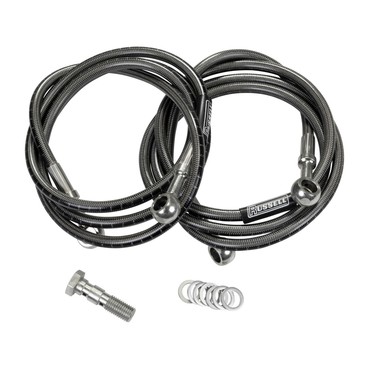 Russell 90-06 Yamaha Banshee 350 Cycleflex Sport ATV Brake Hose Kit - Front - R09458